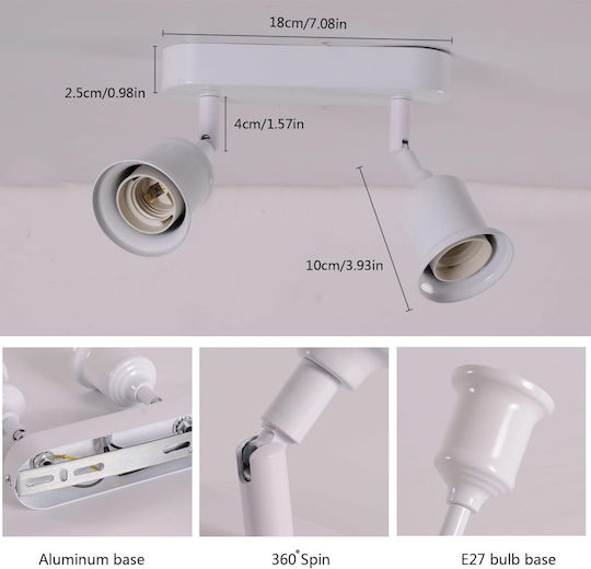Lampa Deckenleuchte montieren 18cm Weiß