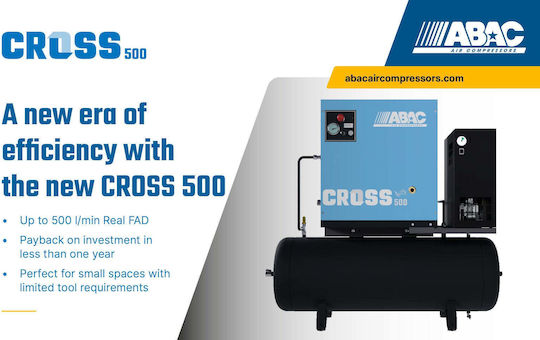 Abac Air Compressors with Power 5.5hp and Airtank 100lt 1839025635