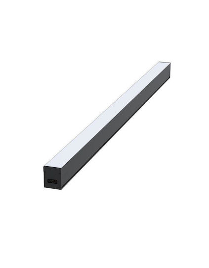 Modular Commercial Linear Lighting LED 1200x55x55 40W 3CCT 3000 4000 6500 K 4800lm AC170-265V Aluminum Black Universe 1-U016292