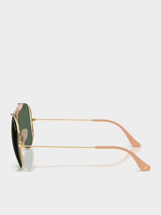 Ray Ban Unisex Sunglasses with Gold Metallic Frame and Gold Lens RB3138M 001/71