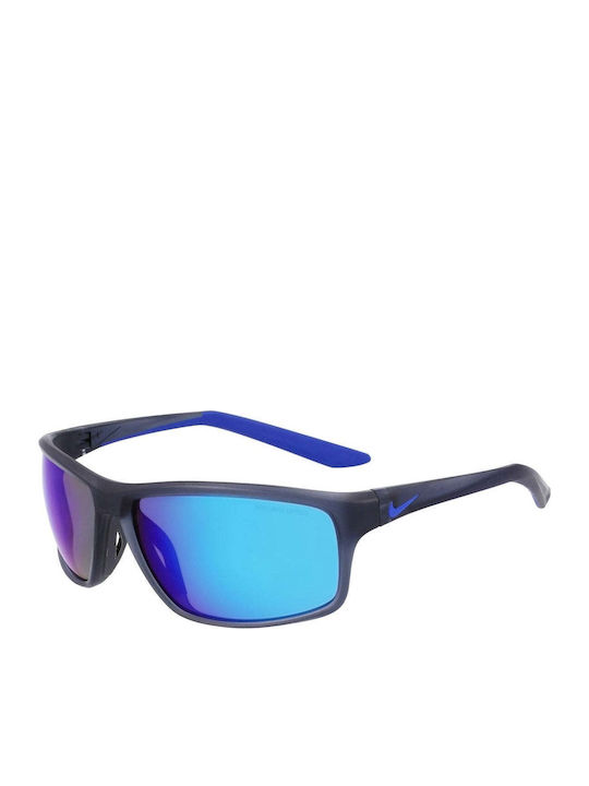 Nike Adrenaline 22 Unisex Sunglasses With Black Frame And Blue Lens ADRENALINE22M