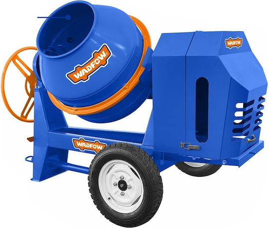 Wadfow Electric Concrete Mixer 2200W with Wheels Towable 350lt