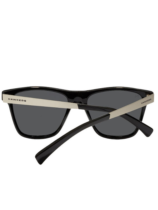 Hawkers One Unisex Sunglasses with Black Frame and Black Polarized Lens