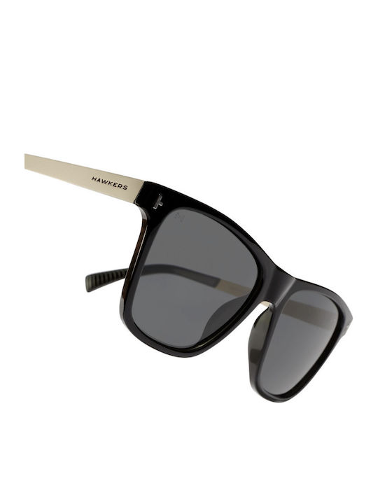 Hawkers One Unisex Sunglasses with Black Frame and Black Polarized Lens