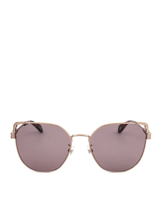 Just Cavalli Sunglasses Χρυσά with Metal Frame & Purple Lens Just Cavalli Sunglasses Χρυσά with Metal Frame & Purple Lens