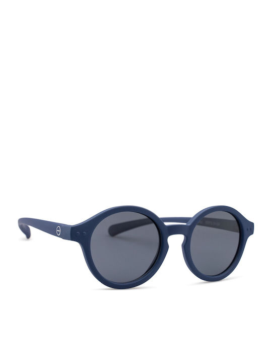 Izipizi Round Kids Sunglasses with Polarized Lens Denim Blue for 3-5 Years