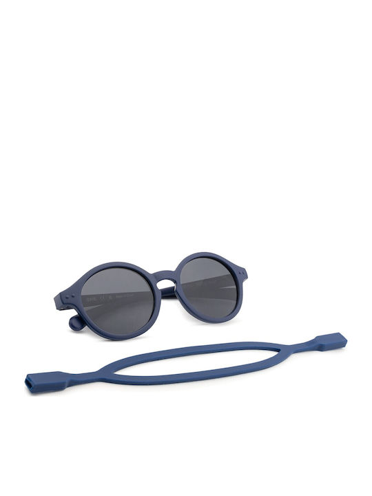 Izipizi Round Kids Sunglasses with Polarized Lens Denim Blue for 3-5 Years