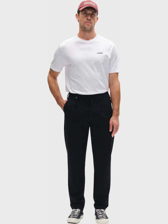 Napoli Chinos Elastisch in Regulärer Passform Blau/Schwarz