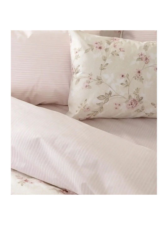 Nima Evelyn Double Bed Sheets Set 220x260cm Pink (4pcs)