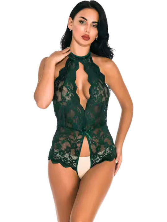 La Lolita Amsterdam Sexy Κορμάκι με Δαντέλα Μωβ