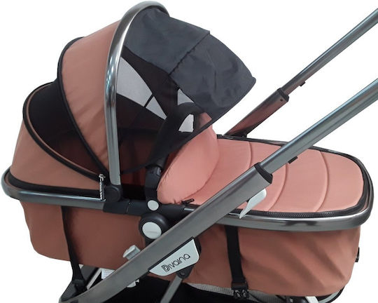 Kikka Boo Divaina Καρότσι 2 σε 1 Kατάλληλο για Nεογέννητο Brown 12kg