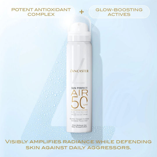 Lancaster Sun Perfect Air Invisible Αντηλιακό Mist Προσώπου SPF50 75ml