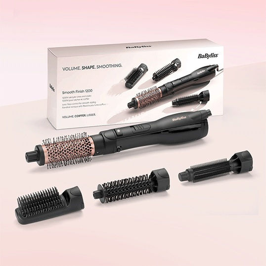 Babyliss Smooth Finish Ceramică Perie Electrică cu Aer pentru Bucle 1200W