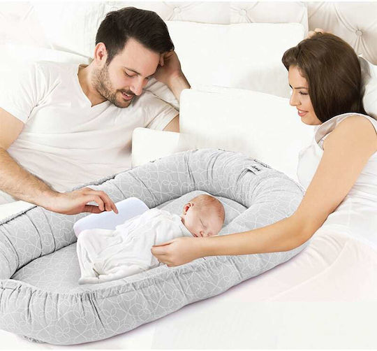 Baby Jem Βρεφικό Μαξιλάρι Φωλιά Γκρι Baby Jem Βρεφικό Μαξιλάρι Φωλιά Γκρι