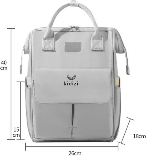 Kidizi Kidizi Wickeltasche Rucksack Grau