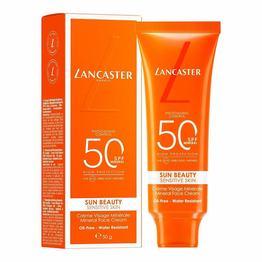 Lancaster Sun Beauty Mineral Waterproof Sunscreen Face SPF50 50ml