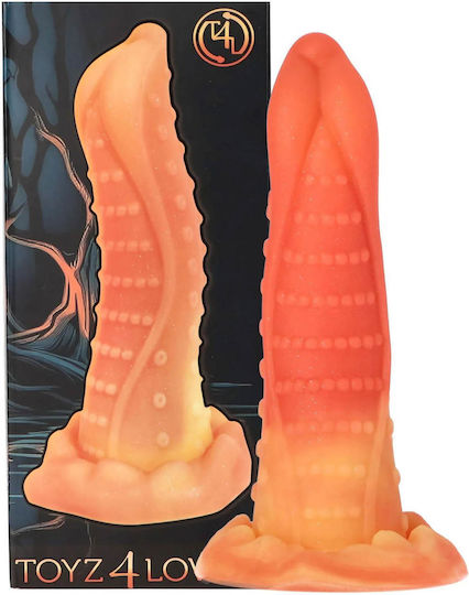 Toyz4lovers Monster Ρεαλιστικό Dildo με Βεντούζα Πορτοκαλί