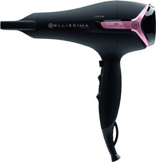 Bellissima K9 2500 Asciuga Capelli 2300 W Nero, Rosa