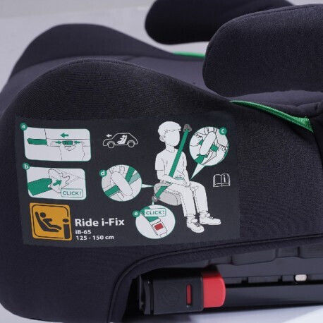 Bebe Confort Ride I-Fix Baby Car Seat Booster i-Size Black