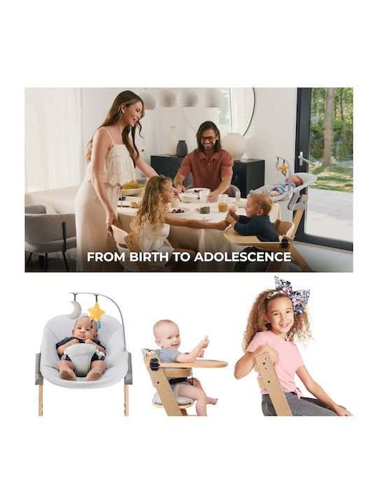 Kinderkraft Enock & Bouncer Calmee Baby Hochstuhl 2 in 1 Braune
