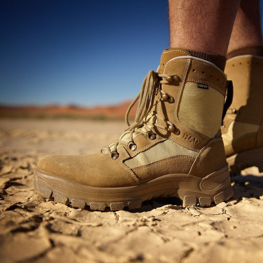 Haix Militär-/Kampfstiefel Airpower P9 Desert Gtx 100 % wasserdichte Lederbeige