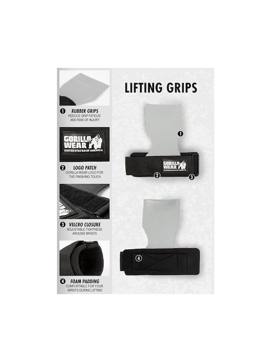 Gorilla Wear Ανδρικά Grips Γυμναστηρίου Μαύρα