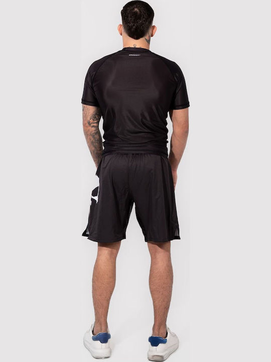 Bad Boy Ανδρική Κοντομάνικη Μπλούζα BB-000080-BW για Jiu-Jitsu Μαύρη