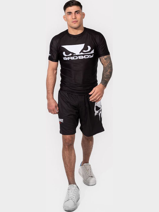 Bad Boy Ανδρική Κοντομάνικη Μπλούζα BB-000080-BW για Jiu-Jitsu Μαύρη
