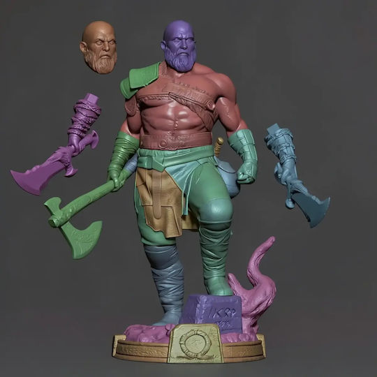 Kratos Figur aus God of War 3D Gedruckt 20 cm 1:8