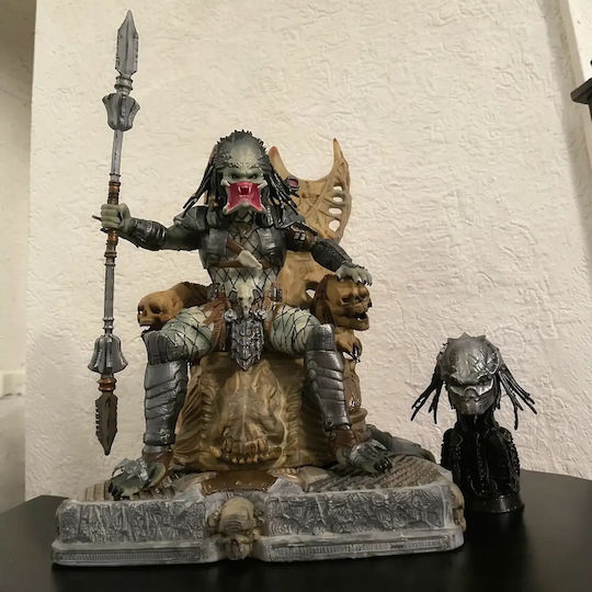 Φιγούρα Predator On Throne 3d Εκτυπωμένη-15 2 Cm 1:12