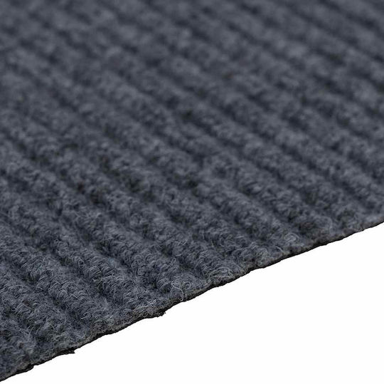 vidaXL Rutschfester Flur Teppich Leder Grau 80x300cm