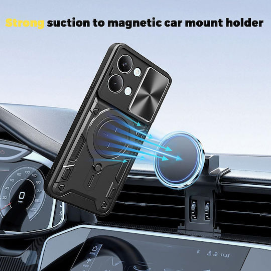 Techsuit Plastic Blue Back Cover (Poco X8 Pro)