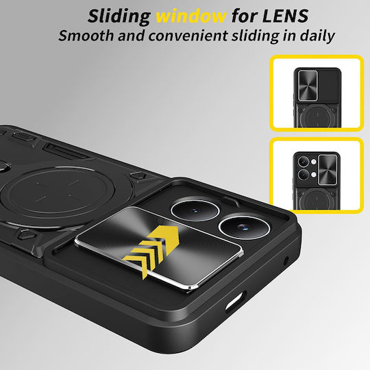 Techsuit Back Cover Plastic Black (Poco X8 Pro)