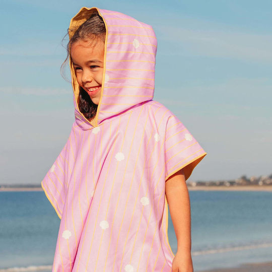 Quut Kid's Beach Poncho Pink 60 x 60 cm