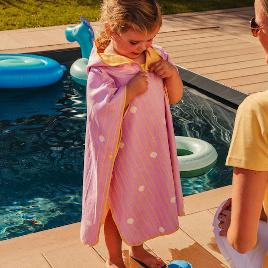 Quut Kid's Beach Poncho Pink 60 x 60 cm