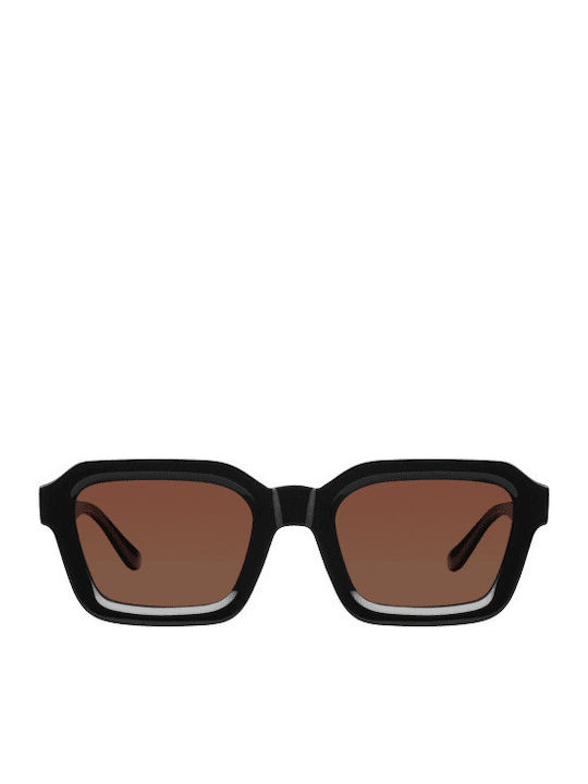 Meller Ochelari de Soare Unisex cu Ramă Neagră și Lentilă Neagră Degrade Polarized