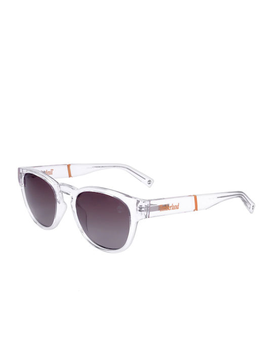 Timberland Unisex Sunglasses with Transparent Frame and Brown Lens TB9334 26H