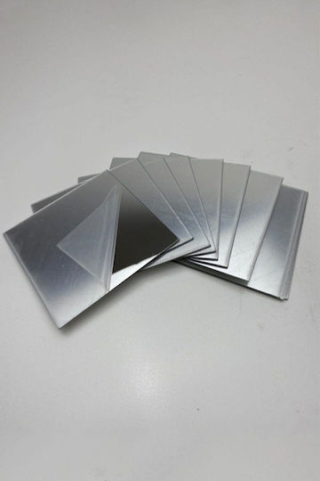 SteweHome Square Mirror Silver 20x10cm 10 Pieces SteweHome Square Mirror Silver 20x10cm 10 Pieces