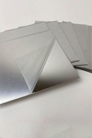 SteweHome Wall Mirror with Silver Plastic Frame 20x10cm 10 Pieces