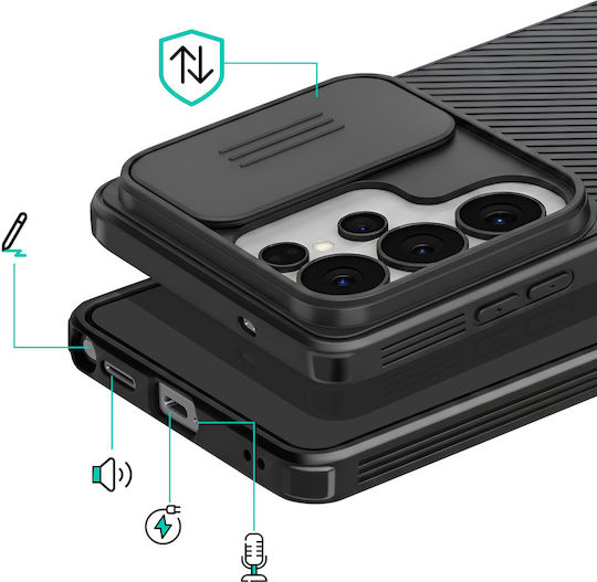 Nillkin Handyhülle Galaxy S26 Ultra Camshield Pro Modell Schiebekameraabdeckung Schwarz