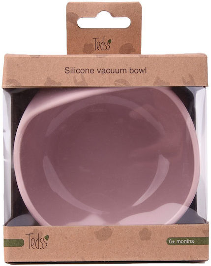 Amek Toys Toddler Silicone Food Bowl Pink