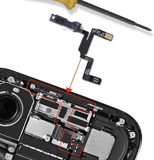 Clappio Заместващ Bluetooth Антенен Гъвкав Кабел Съвместим С Iphone Air Черен