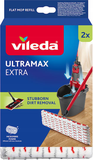 Vileda Ultramax and Ultramat Ανταλλακτικό Πανί Παρκετέζας 2τμχ