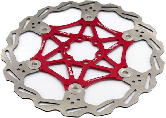 Floating 203 Mm Brake Disc Wake Mtb Red