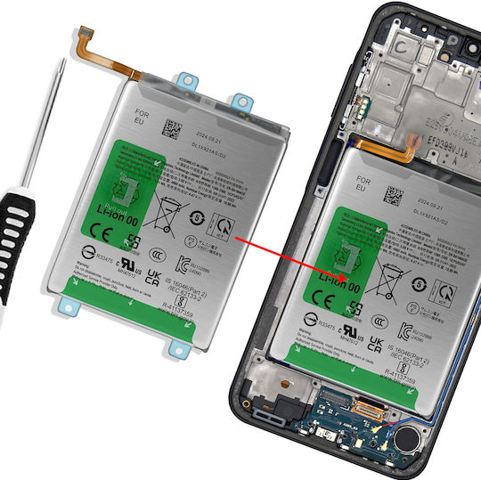 Clappio Replacement Battery Galaxy A16 A17 A26 Li-ion 5000mah Silver