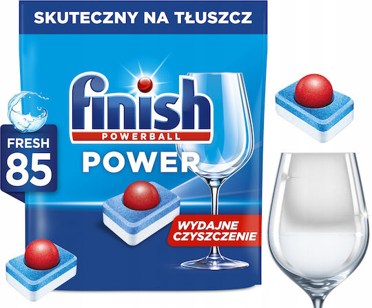 Finish Power All-in-1 85 Capsule Pentru Mașina de Spălat Vase Ecologice