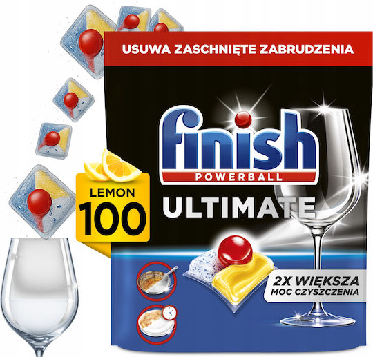 Finish Ultimate Επαγγελματικές 100 Κάψουλες Πλυντηρίου Πιάτων