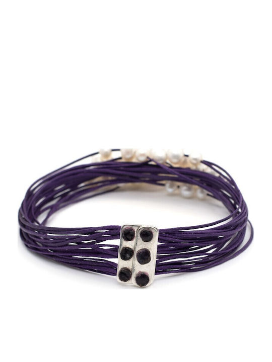 Bracelet "Pearl World" Purple