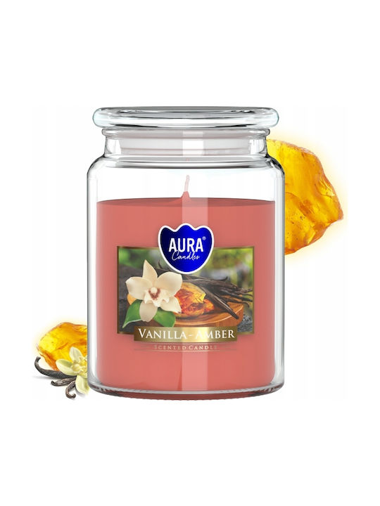 Aura Glass Αρωματικό Κερί σε Βάζο με Άρωμα Βανίλια