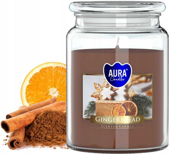 Aura Glass Αρωματικό Κερί σε Βάζο με Άρωμα Κανέλα